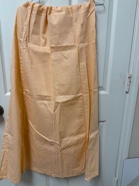 Brand New Peach Maxi Skirt saree skirt inner dress cotton size M,L